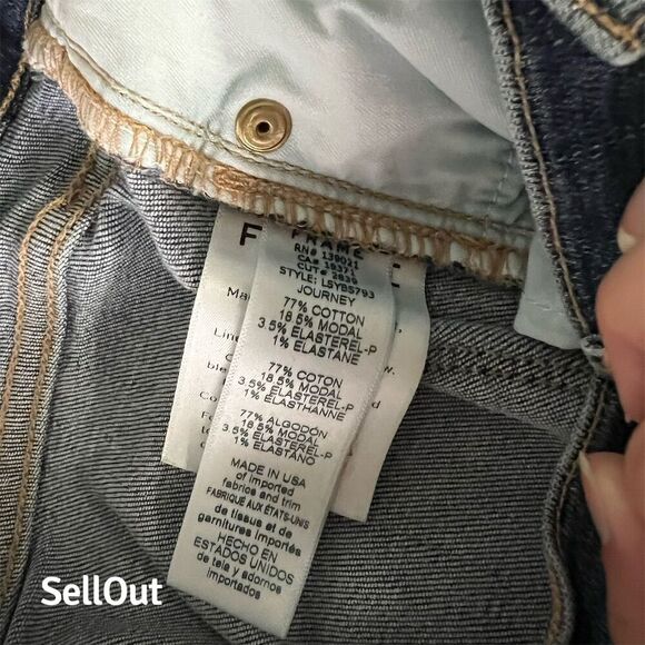 Frame Women's Le Sylvie Straight Jeans Blue Size 28 Medium Wash - Picture 6 of 6